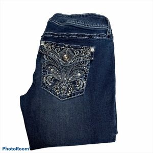 Apt 9 dark blue jeans size 4 short slight bootcut